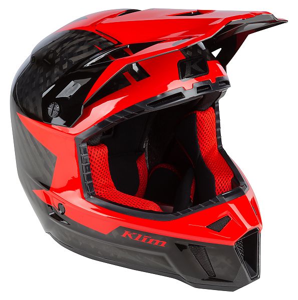 Шлем F3 Carbon Helmet ECE Шлем F3 Carbon Helmet ECE черно-красный