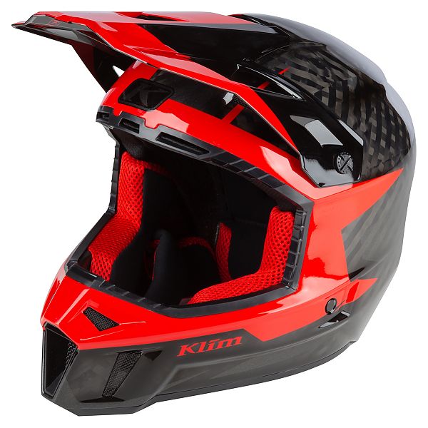Шлем F3 Carbon Helmet ECE Шлем F3 Carbon Helmet ECE черно-красный