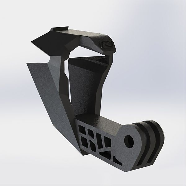 Крепление для камеры на подбородок для шлема F3 Крепление для камеры на подбородок для шлема F3 черный
